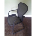 Herman Miller Aeron Sleigh Office Reception Guest Chair w Arms